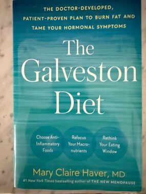 New The Galveston Diet Cookbook - Teal Hardcover by